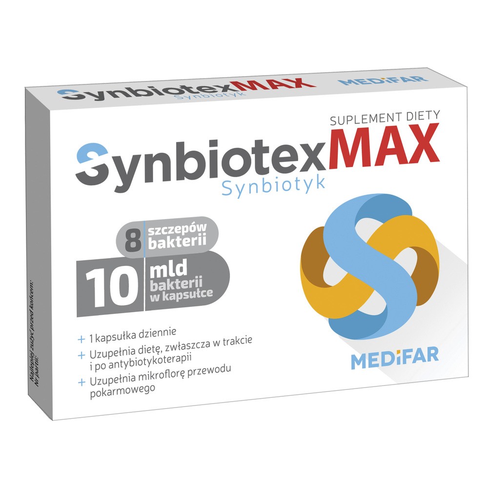 MediFar SynbiotexMax, kapsułki twarde, 10 szt.