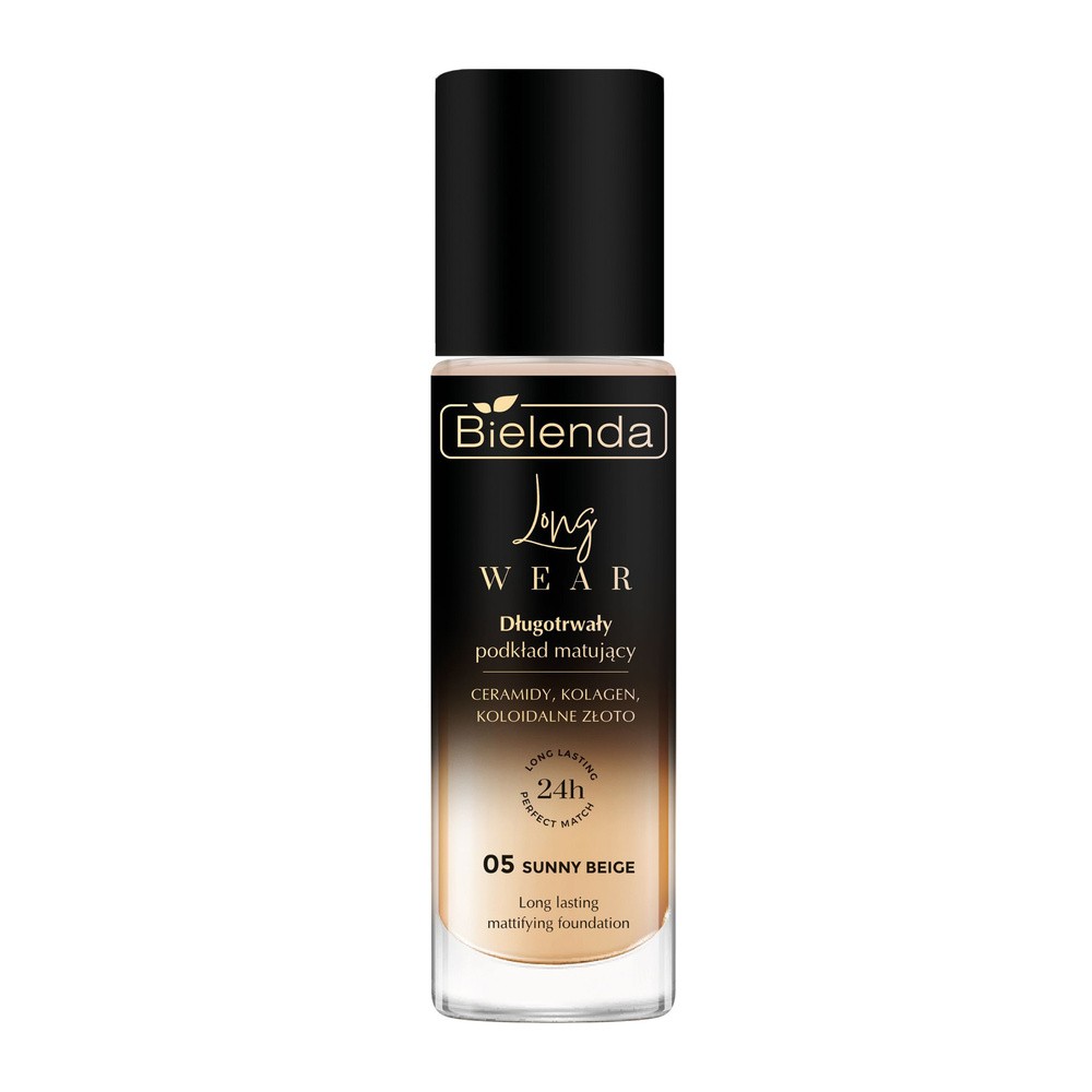 Bielenda Podkład Sunny Beige 05 - matujący ceramidy + kolagen + koloidalne złoto