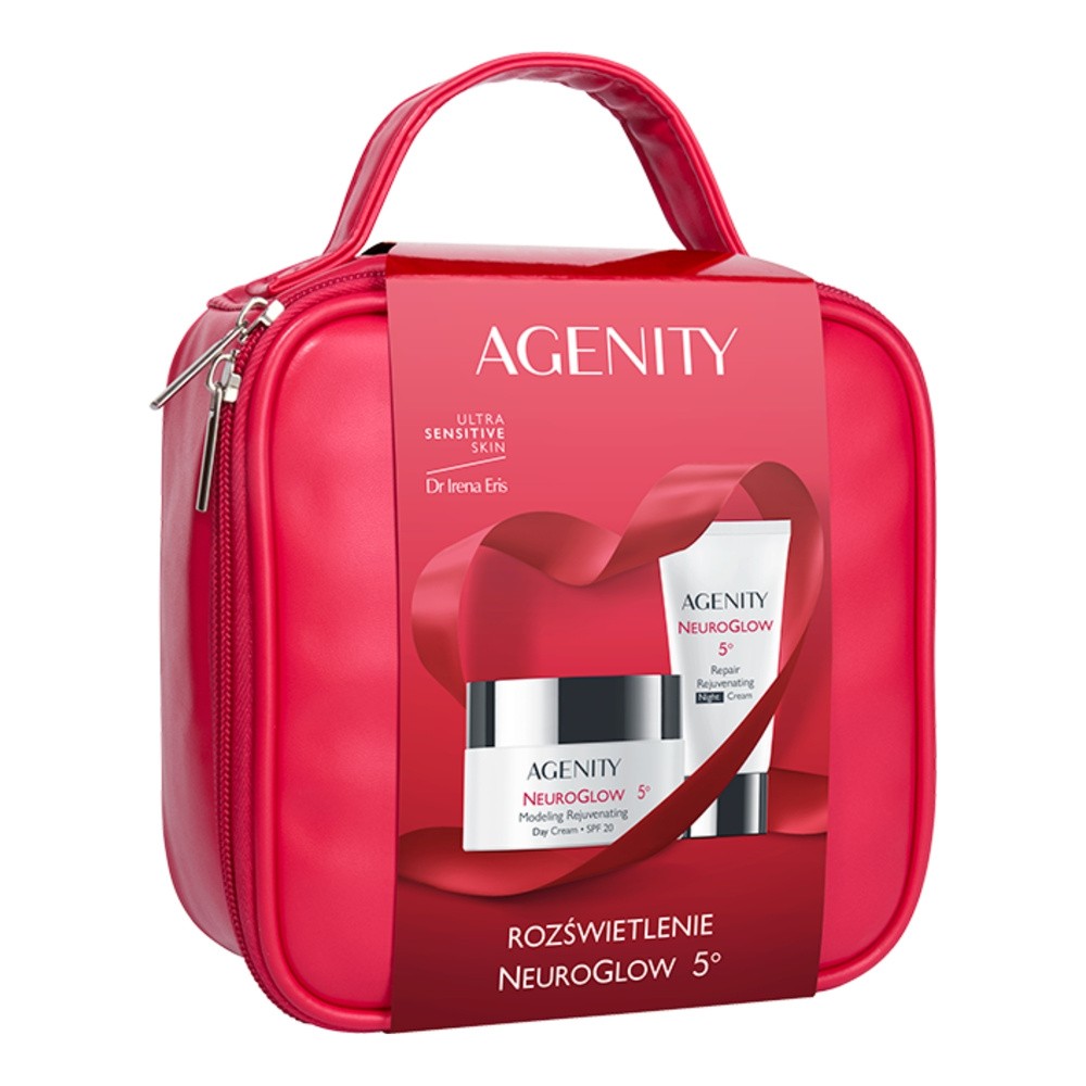 Agenity Zestaw z kosmetyczką Neuroglow 5º Rozświetlenie