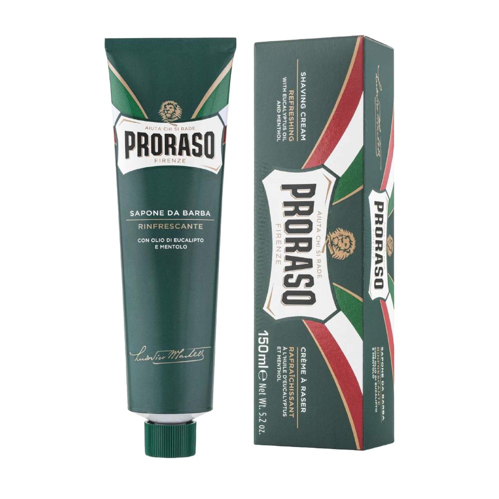PRORASO Sapone Da Barba odświeżające mydło do golenia z olejkiem eukaliptusowym i mentolem 150ml 55521-uniw