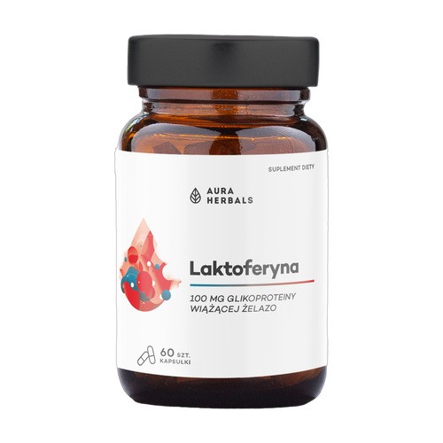 Aura Herbals Laktoferyna 100mg Suplement Diety 60 Kapsułek