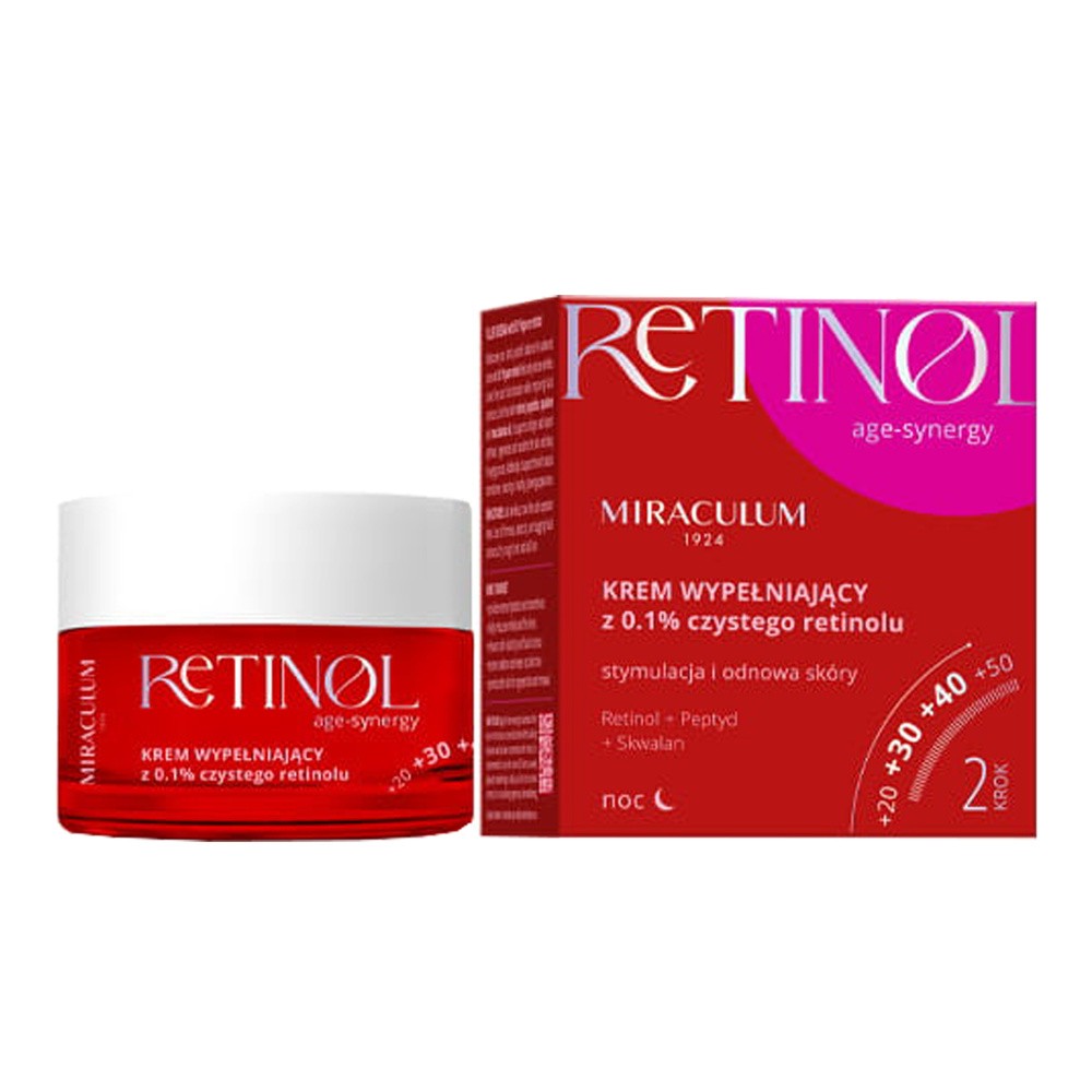 Miraculum AGE-SYNERGY RETINOL 0.1% aktywny krem na noc rozjaśniający przebarwienia z retinolem 50 ml