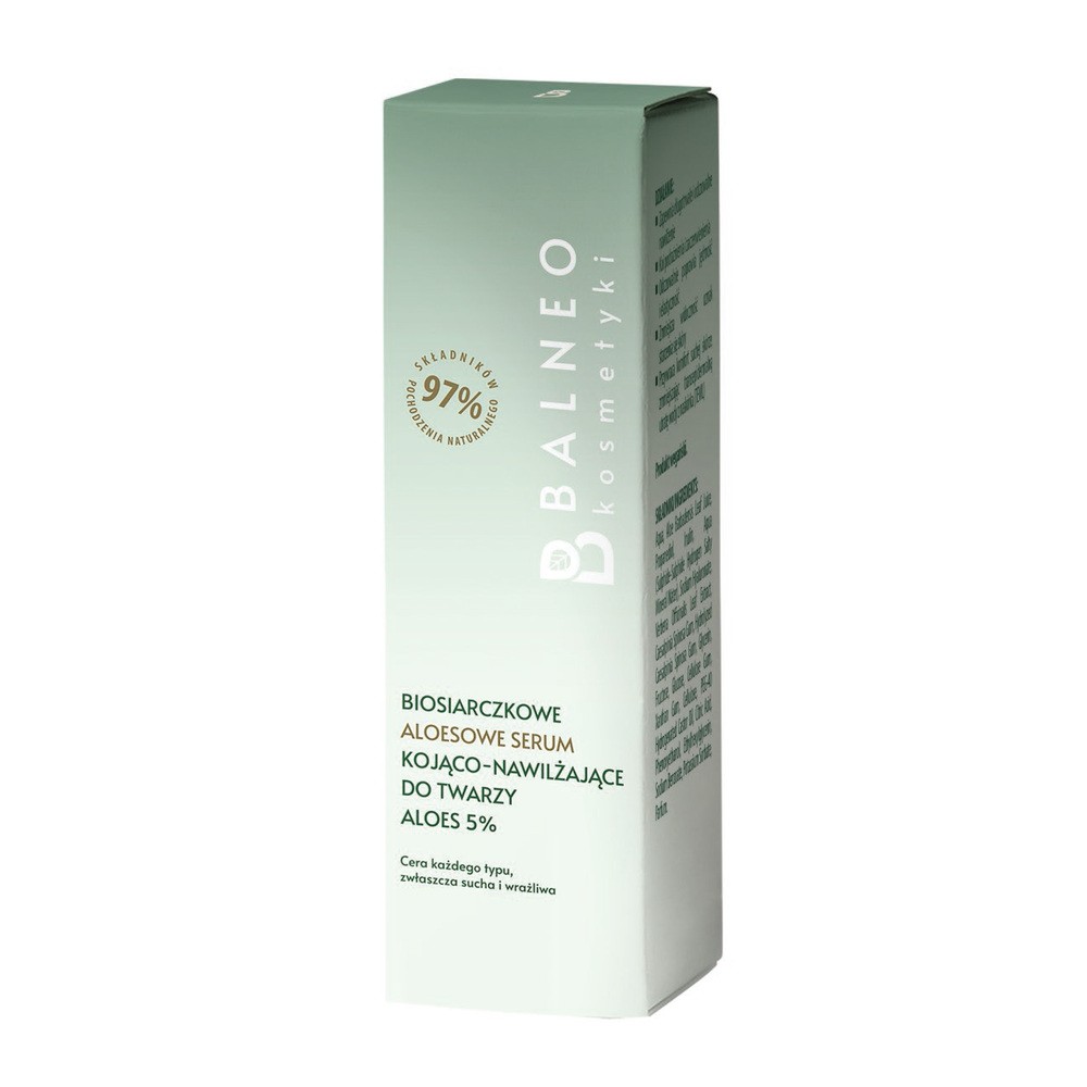 Balneokosmetyki Biosiarczkowe aloesowe serum do twarzy kojąco-nawilżające aloes 5%