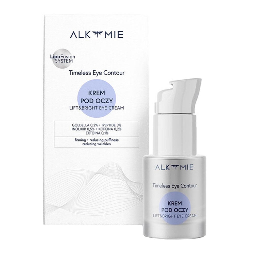 Alkmie Timeless Eye Contour, krem pod oczy z luteiną, 15 ml