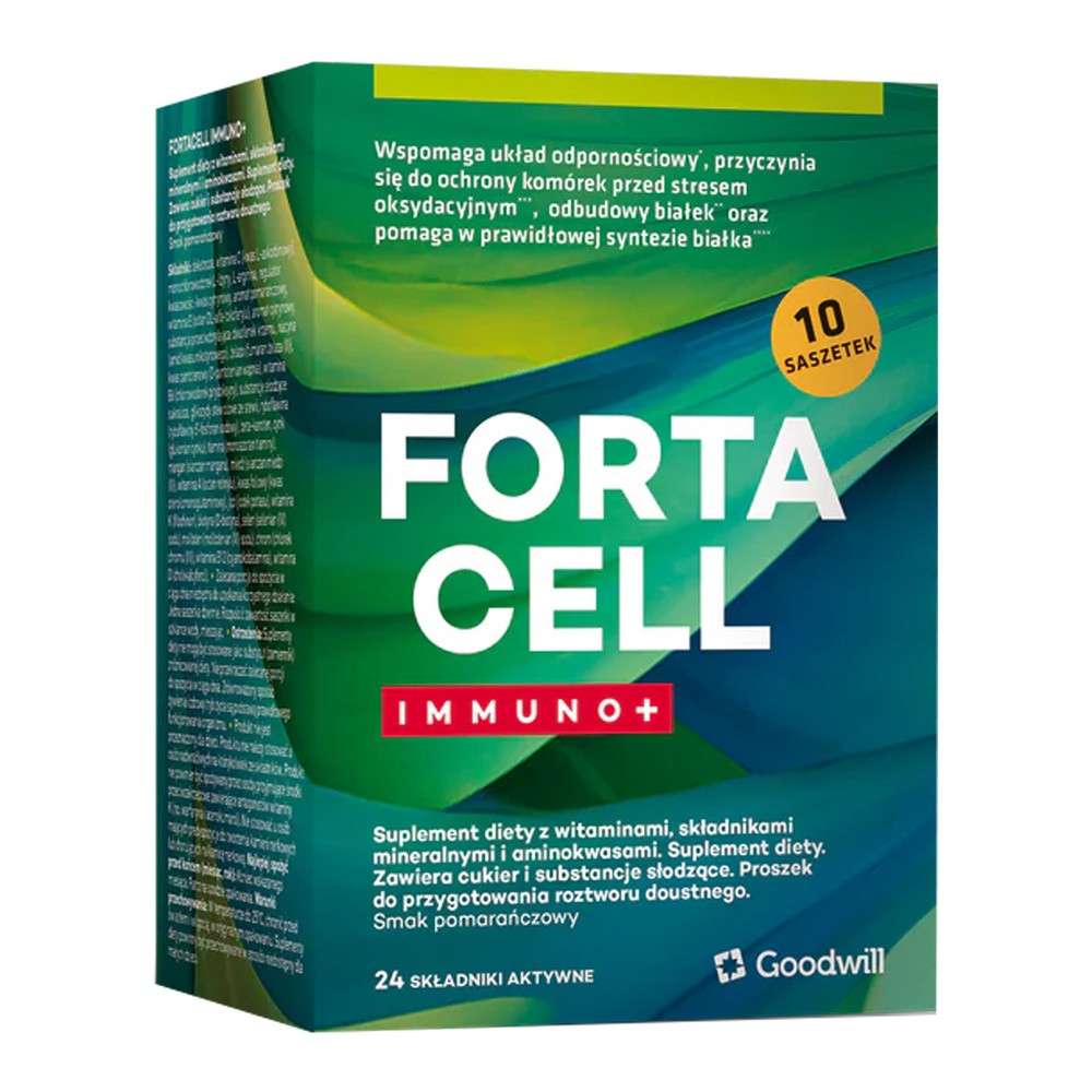 Fortacell Immuno+, saszetki z proszkiem, 10 szt.