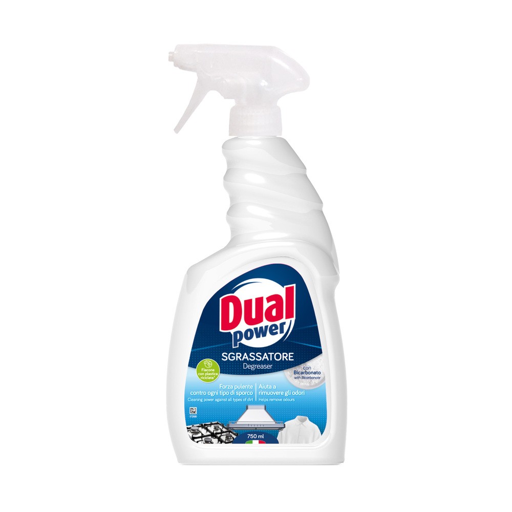 Dual Power Sgrassatore Bicarbonato 750 ml – włoski odtłuszczacz z sodą oczyszczoną