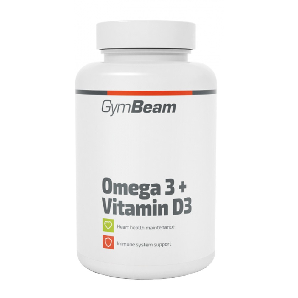GymBeam Omega 3 + Witamina D3, kapsułki, 90 szt.