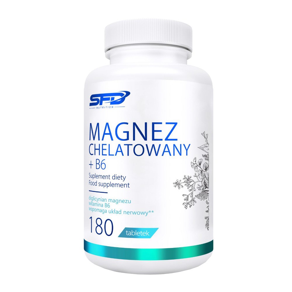 SFD Magnez Chelatowany + B6, 180 tabletek