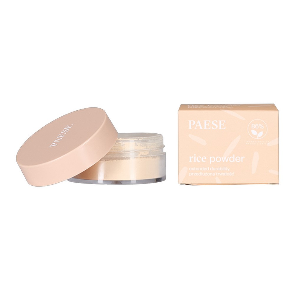 Paese Rice Powder sypki puder do twarzy ryżowy utrwalający Light Beige 10 g