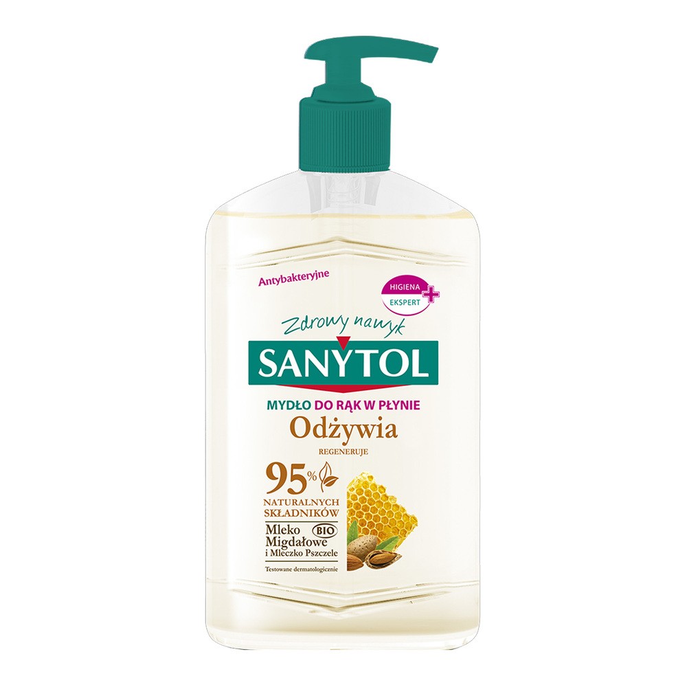 SANYTOL SANYTOL Mydło dezynfekujące odżywcze 250 ml migdały i mleczko pszczele
