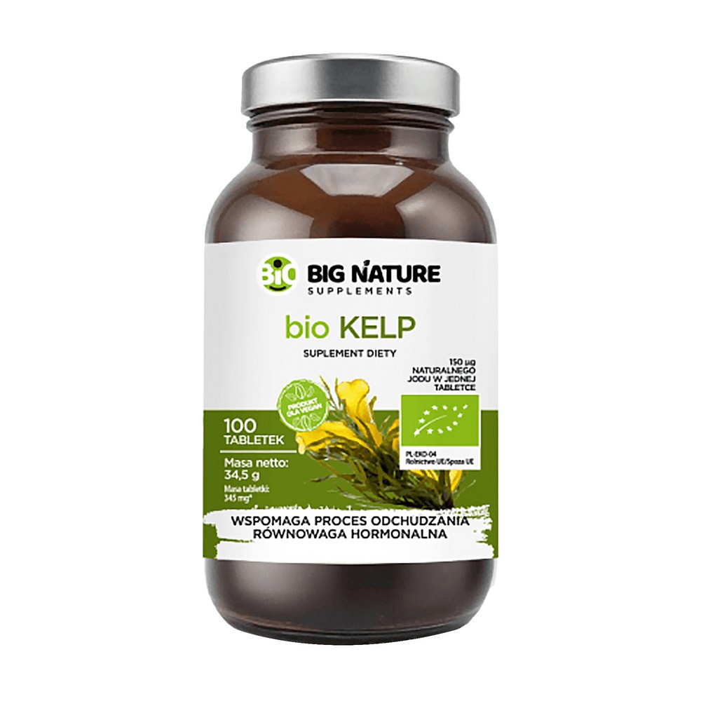 Big Nature Kelp - suplement diety 200 tab. Bio - suplement