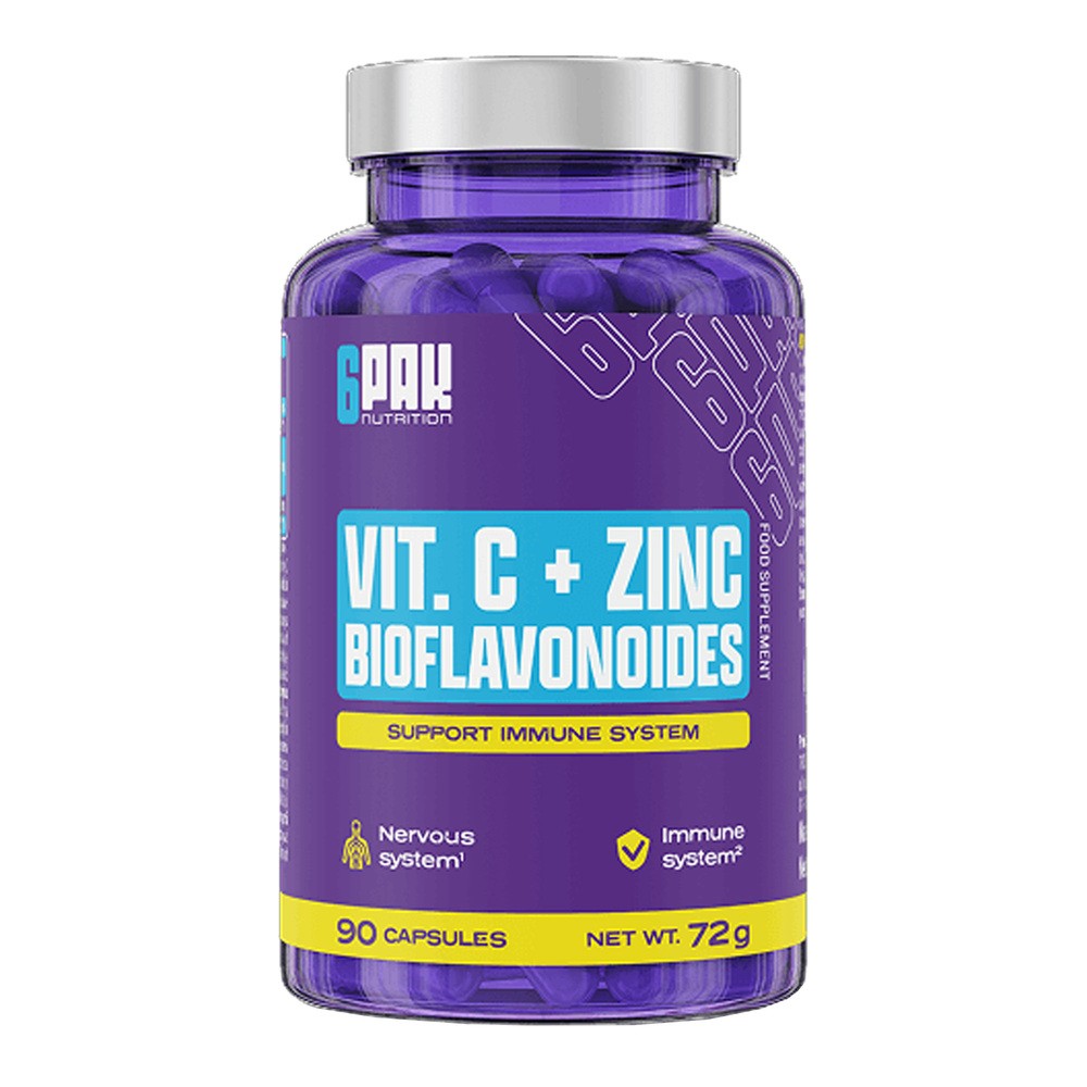 6PAK Nutrition Witamina C + Cynk i bioflawonoidy, kapsułki, 90 szt.