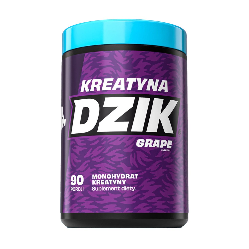 Dzik Kreatyna Grape, proszek, smak winogronowy, 369 g