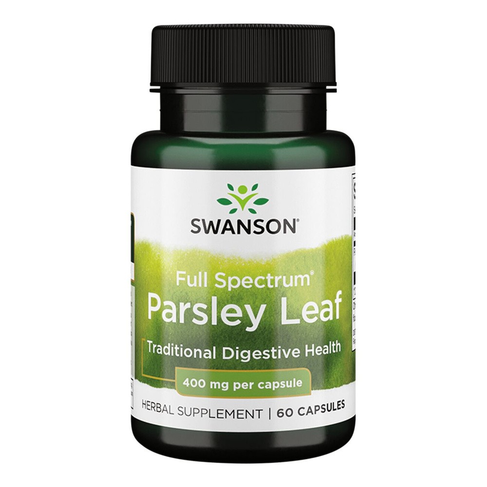 Swanson Liść Pietruszki, 400 mg, 60 kapsułek