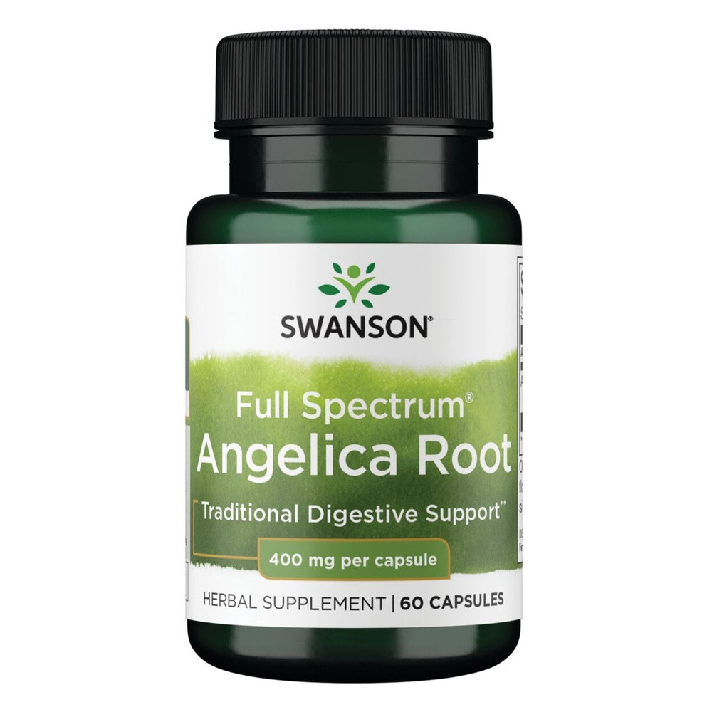 SWANSON Full Spectrum Angelica Root (Dzięgiel litwor) 400mg 60 kaps. SW841