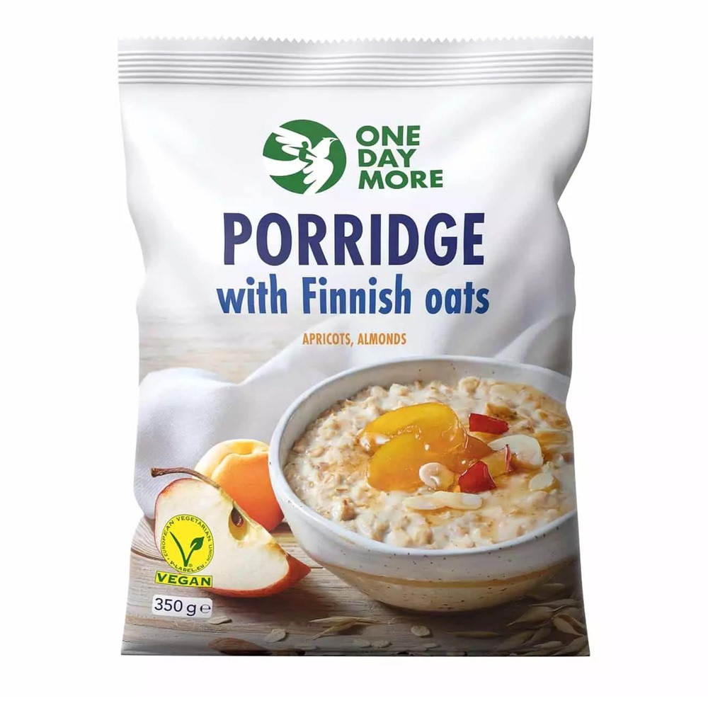 OWSIANKA Z FIŃSKIMI PŁATKAMI, MORELAMI I MIGDAŁAMI 350 g - ONEDAYMORE