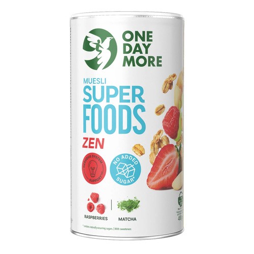 One Day More Musli w tubie Superfoods Zen bez dodatku cukrów 480g Tuba