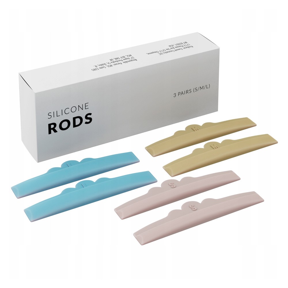 Nanolash Silicone Rods wałeczki silikonowe do liftingu i laminacji rzęs 3 pary
