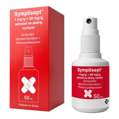 Symplisept do dezynfekcji ran, aerozol na skórę, 50 ml