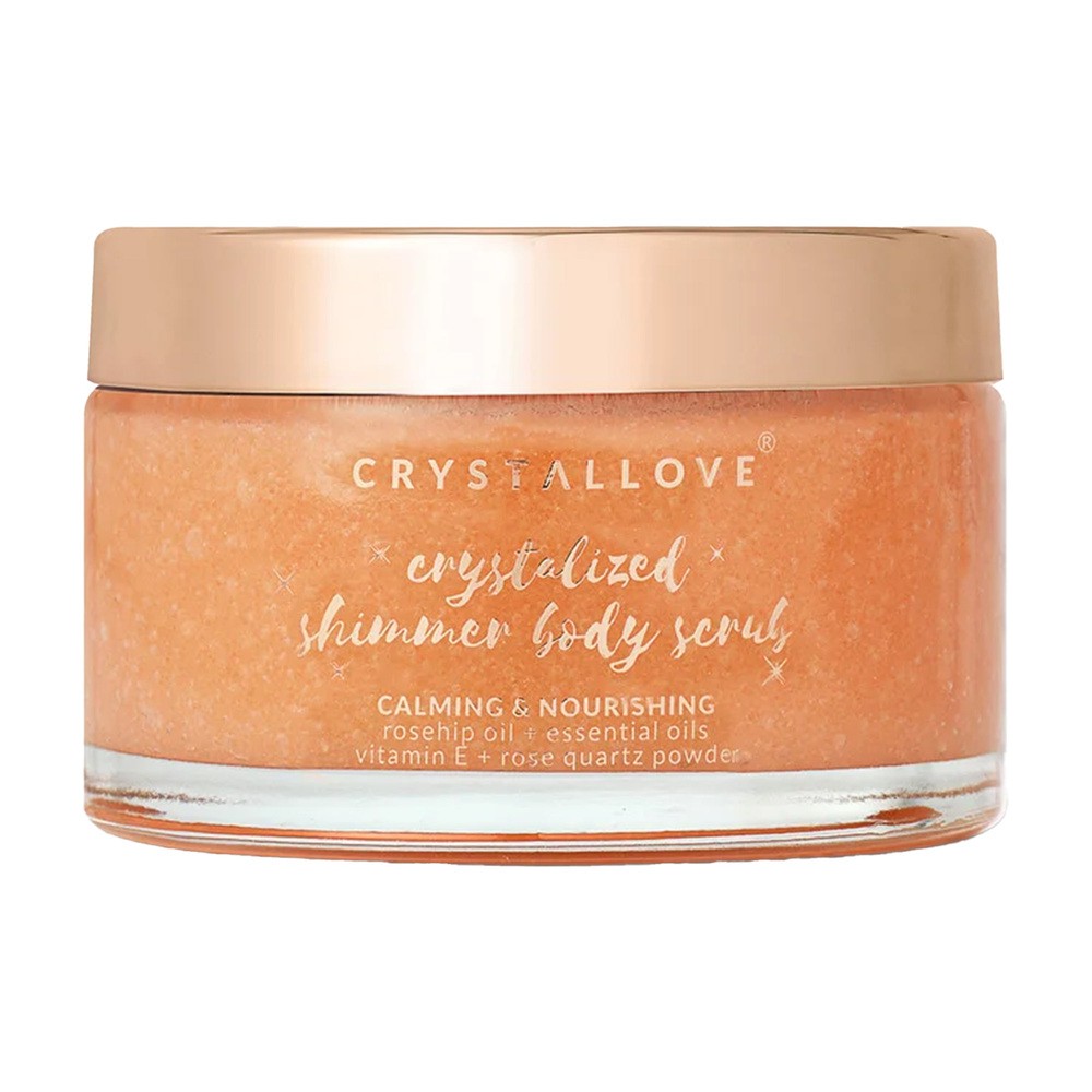 Crystallove, peeling do ciała z kwarcem różowym, 200 g