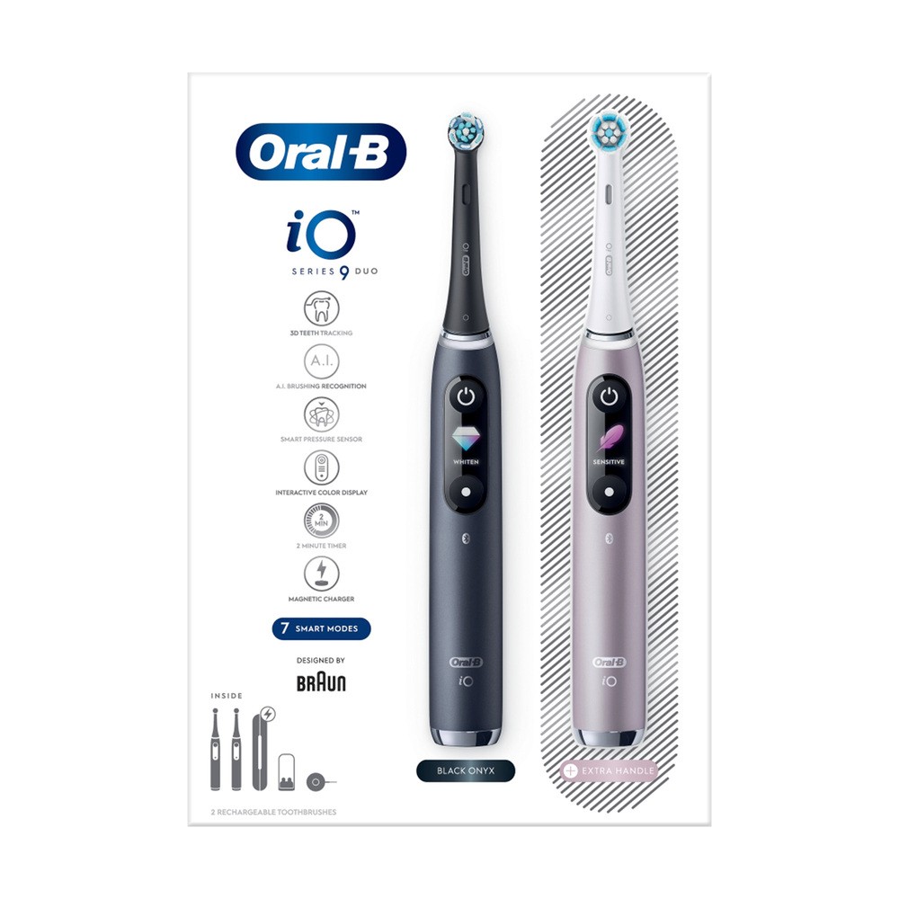 Oral-B iO 9 Black Onyx&Rose 2szt.