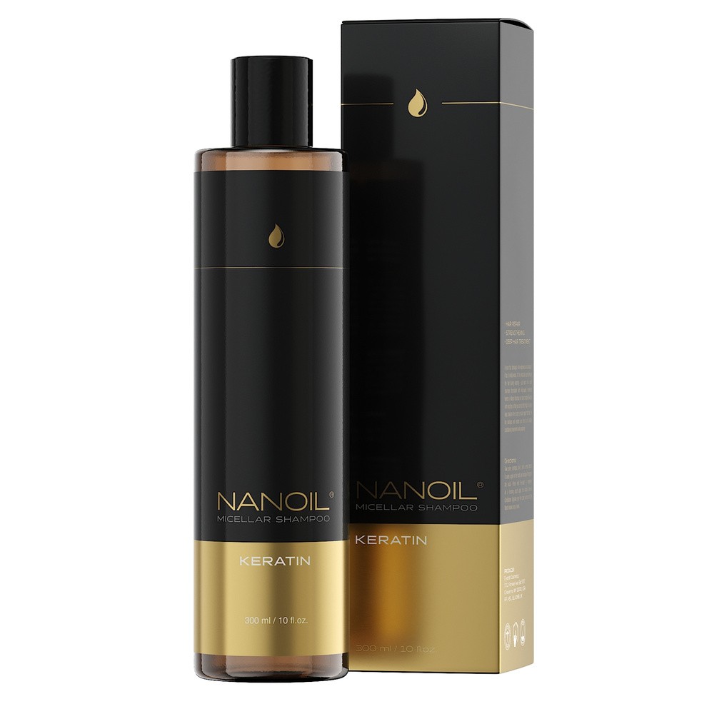Nanoil Micelarny Szampon Do Włosów Z Keratyną 300