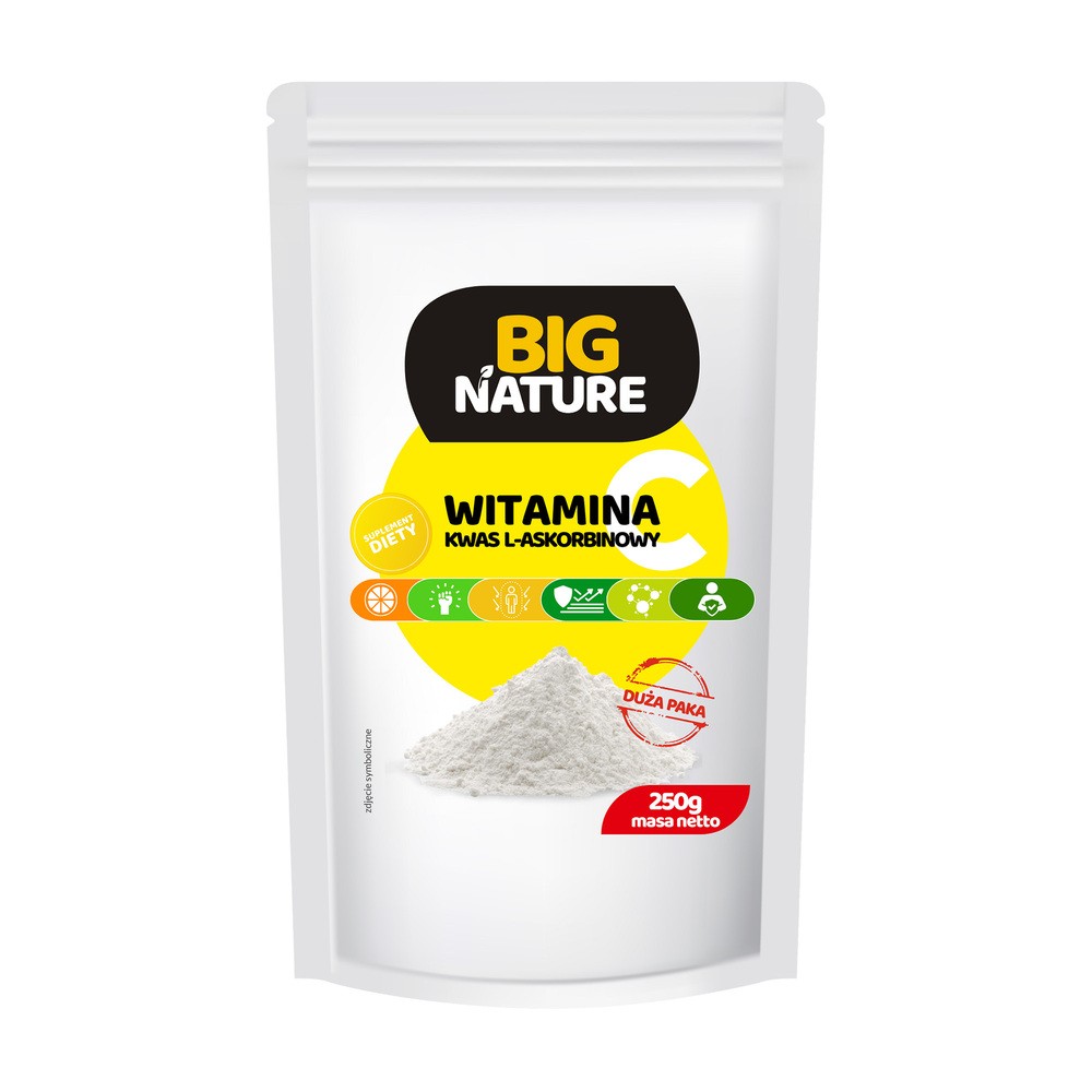 Big Nature Witamina C Kwas L-Askorbinowy Suplement diety 250 g