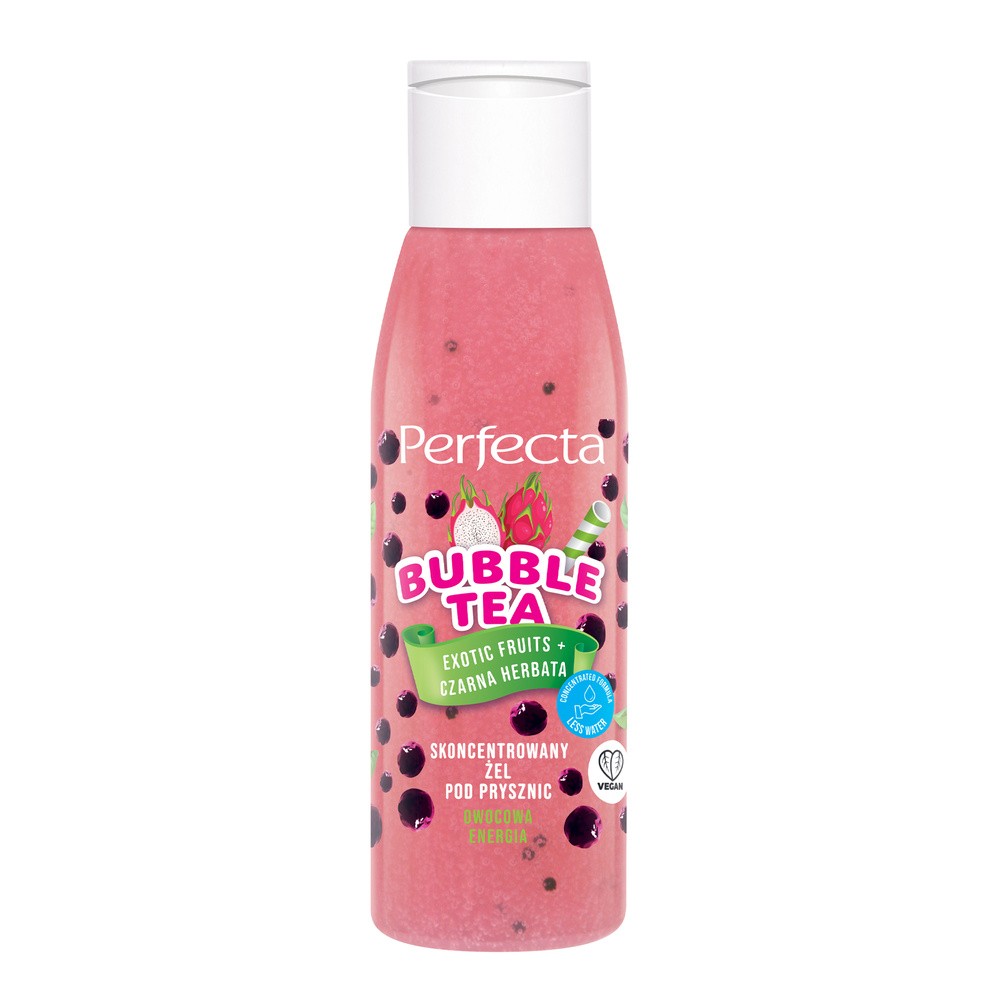 PERFECTA BUBBLE TEA ŻEL POD PRYSZNIC EXOTIC FRUITS CZARNA HERBATA MINI 100G