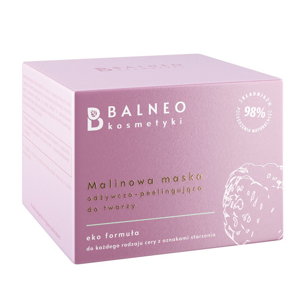 MALINOWE HOTELE SP. Z O.O. MALINOWE HOTELE SP Z O.O Balneokosmetyki Malinowa maska odżywczo-peelingująca 50 ml