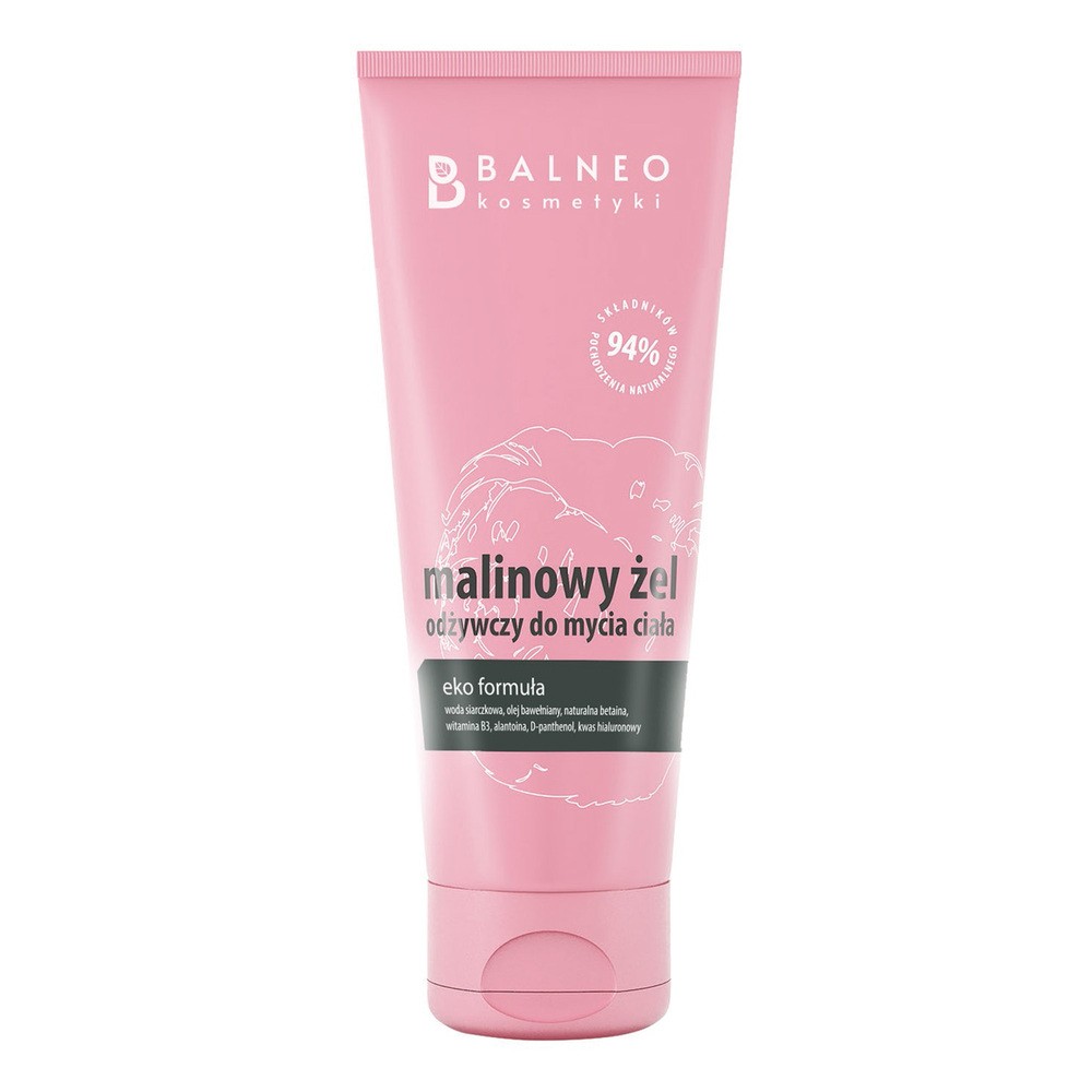 Balneokosmetyki Malinowy Zdrój MALINOWE HOTELE SP Z O.O Malinowy Żel odżywczy do mycia ciała 200 ml