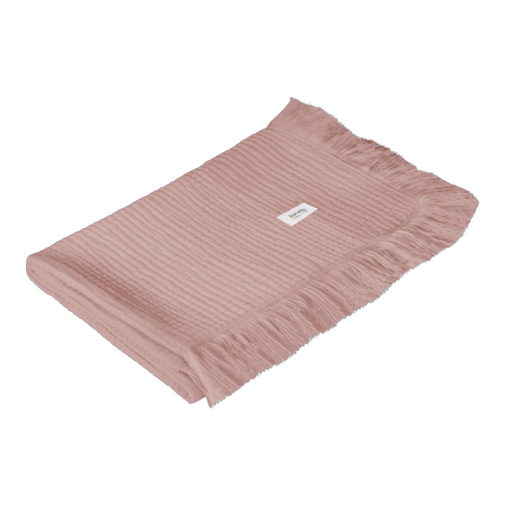Kocyk LIONELO Muslin Blanket Różowy
