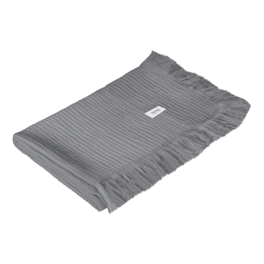 Kocyk LIONELO Muslin Blanket Szary