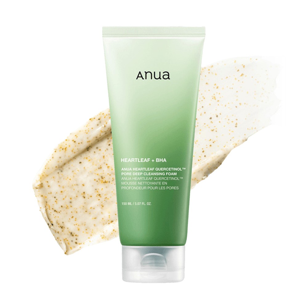ANUA HEARTLEAF QUERCETINOL Oczyszczająca pianka do mycia dla skóry tłustej i mieszanej 150 ml