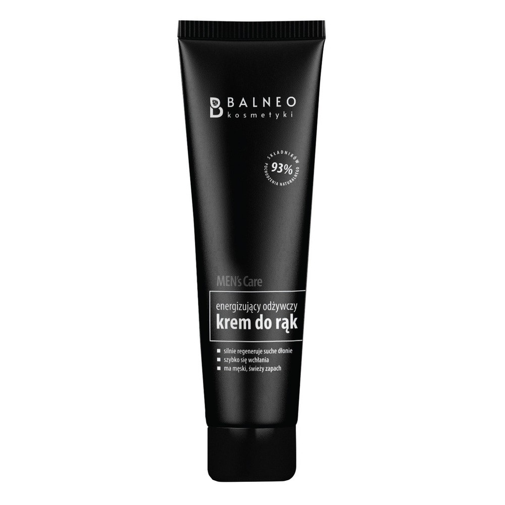 Balneokosmetyki Energizujący odżywczy krem do rąk Men's Care, 100 ml