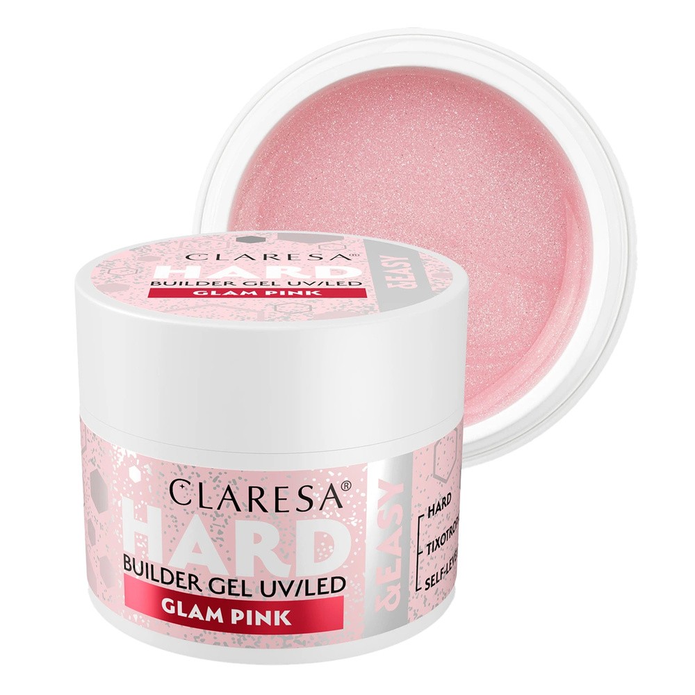 Claresa Hard & Easy żel budujący Glam Pink 45 g