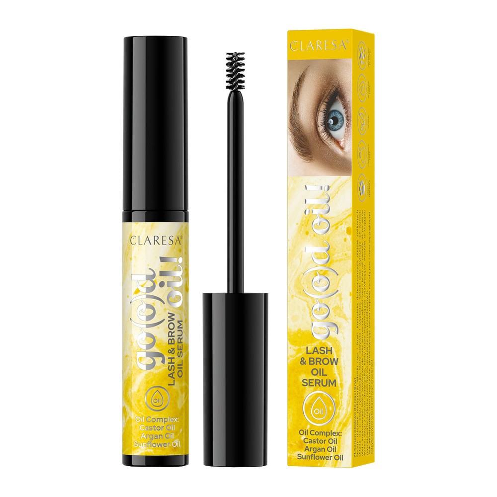 CLARESA - GO(O)D OIL! - LASH & BROW OIL SERUM - Serum olejowe do rzęs i brwi - 8 g