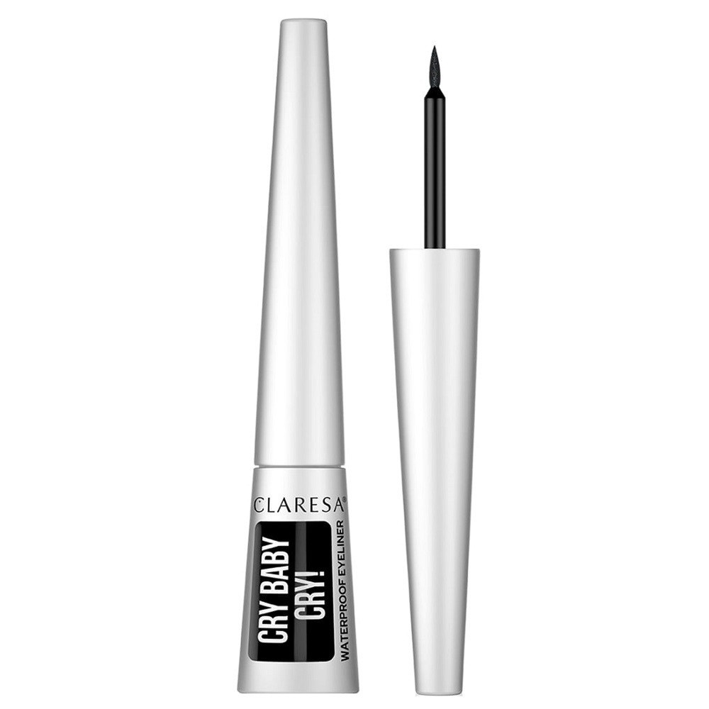 CLARESA - CRY BABY CRY - Waterproof Eyeliner - Wodoodporny eyeliner w płynie - 4 g