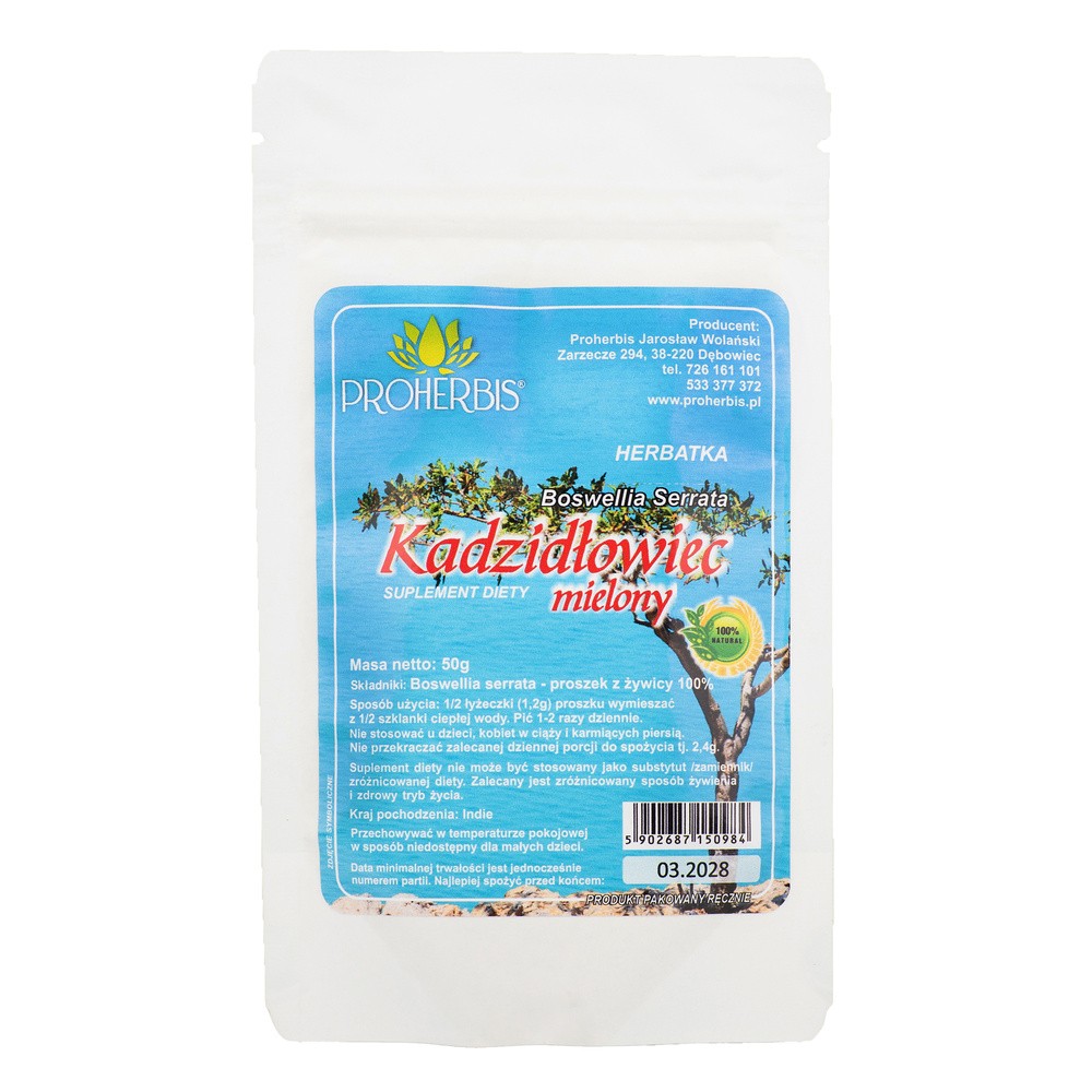 YUCCA Jarosław Wolański Kadzidłowiec (Boswellia Serrata) proszek z żywicy 50 g TT000870