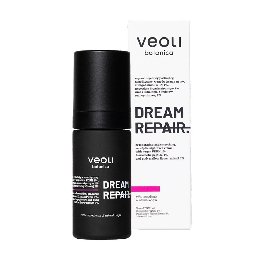 Veoli Botanica Dream Repair regenerująco-wygładzający senolityczny krem do twarzy na noc 30ml