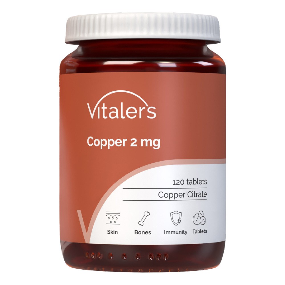 Vitaler's, Copper (Miedź) 2 mg, 120 tab.