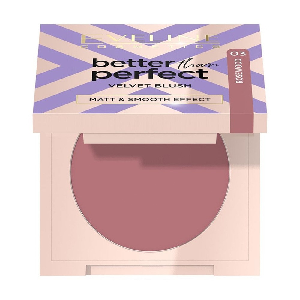 EVELINE Better Than Perfect Velvet Blush róż prasowany 03