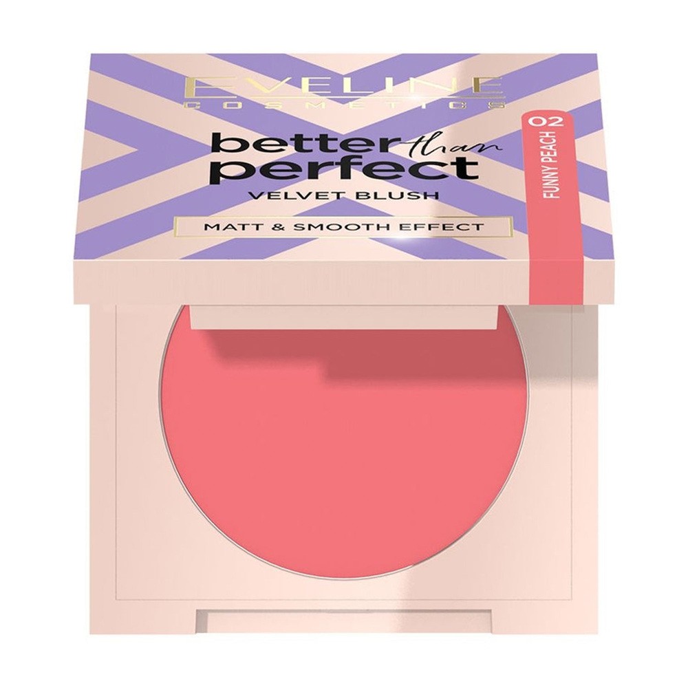 EVELINE Better Than Perfect Velvet Blush róż prasowany 02