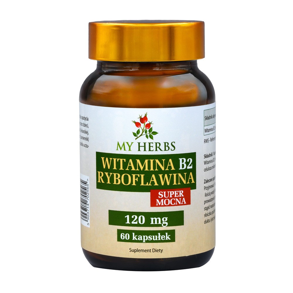 My Herbs Witamina B2 Ryboflawina Super Mocna, kapsułki, 60 szt.
