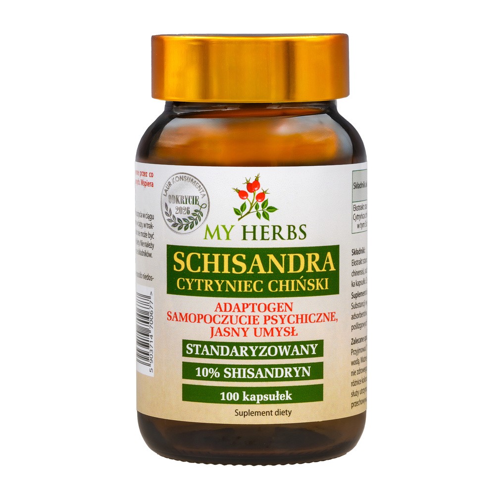 Bio Herbs, Schisandra Cytryniec Chiński Standaryzowany, 100szt.