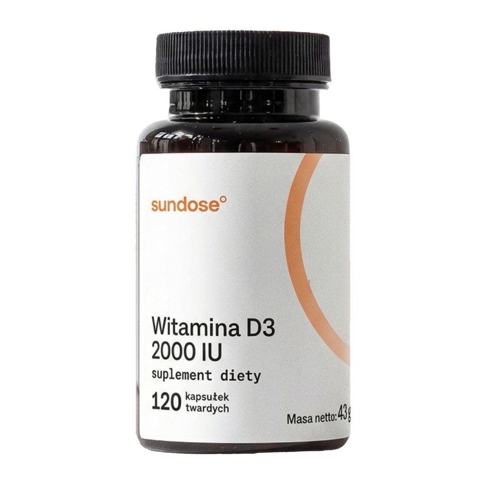 Sundose Witamina D3 2000 IU, kapsułki twarde, 120 szt.