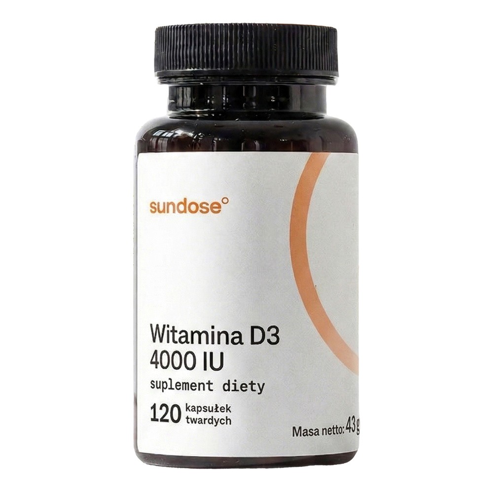 Sundose Witamina D3 4000 IU, kapsułki twarde, 120 szt.