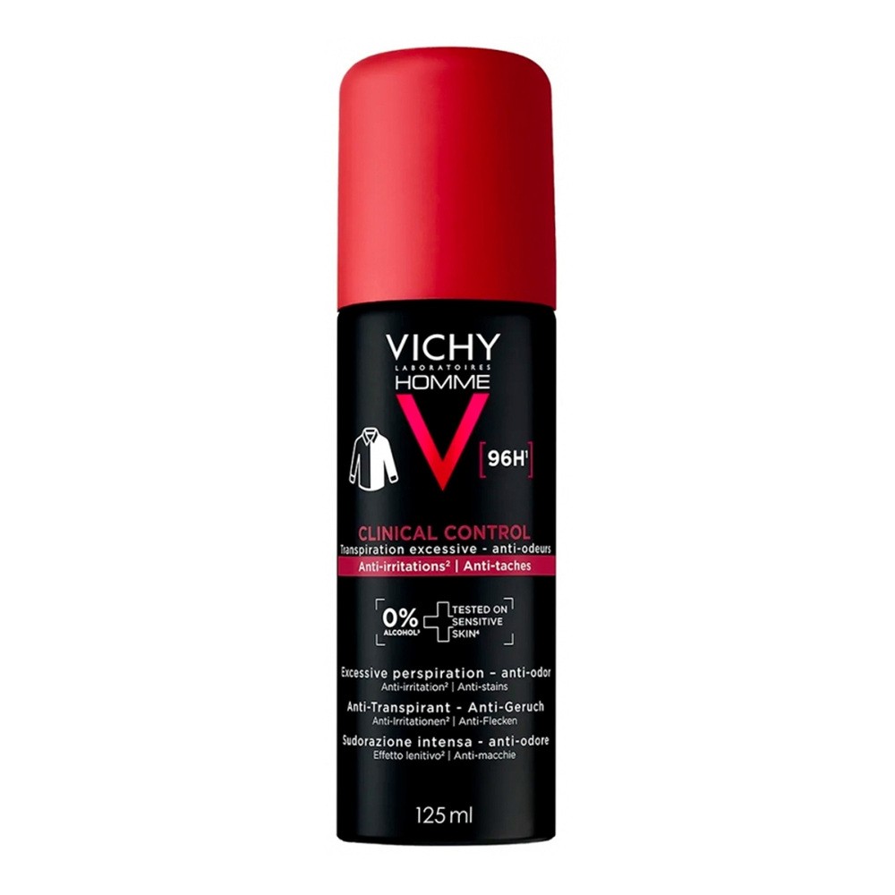 Vichy Homme Antyperspirant 96H Clinical Control, aerozol, 125 ml