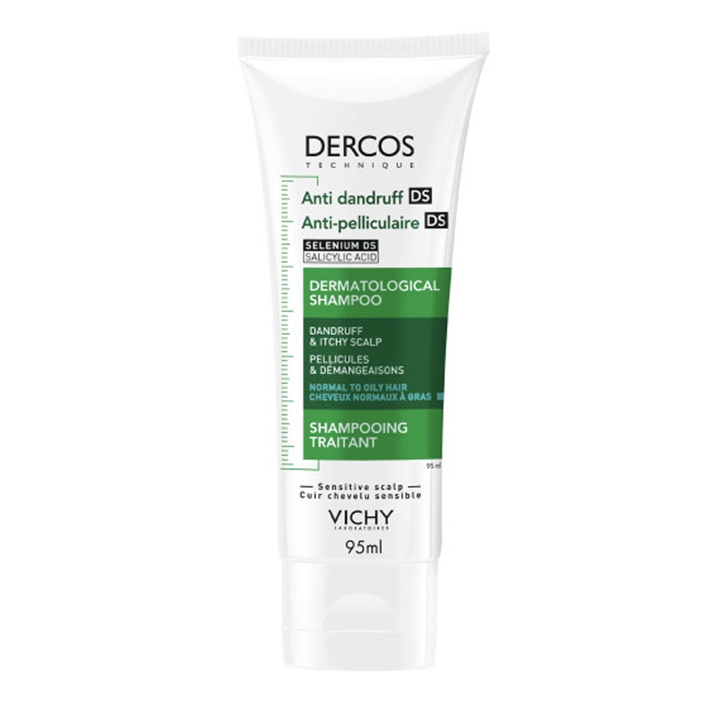 Vichy Dercos, szampon przeciwłupieżowy włosy normalne i przetłuszczające się, 95 ml