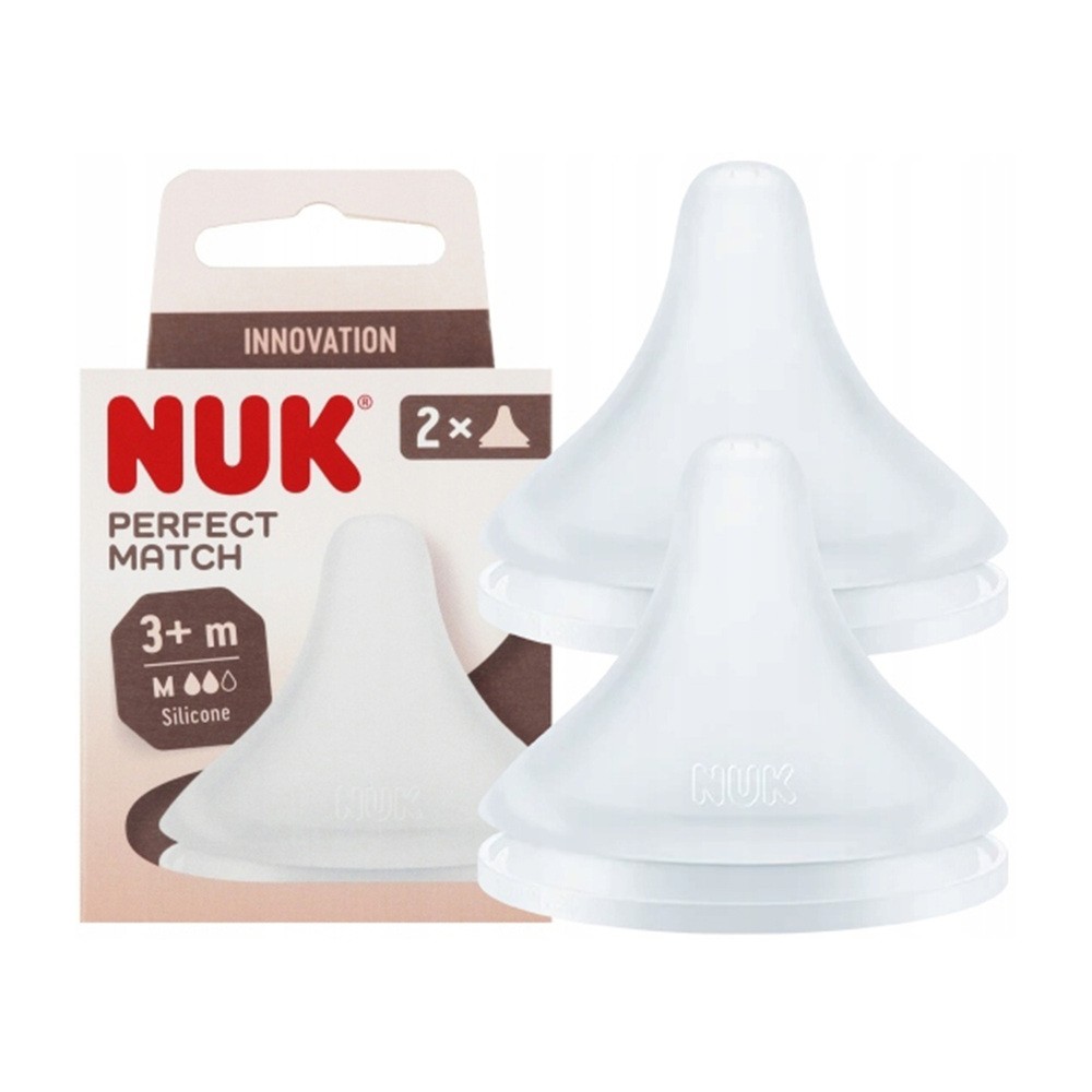 NUK Perfect Match smoczek do butelki rozmiar M 3+m 2 szt.