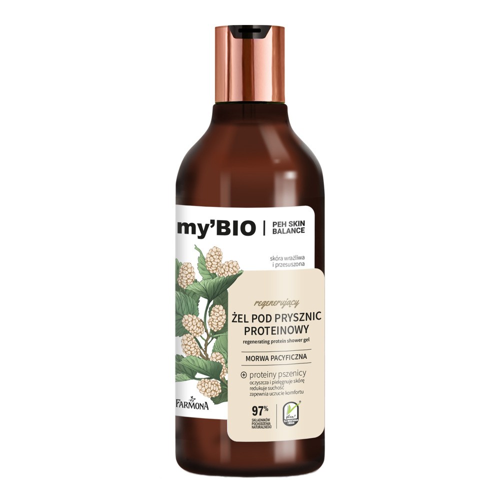 Farmona myBIO Regenerujący, żel pod prysznic proteinowy, morwa pacyficzna, 500 ml